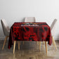 MLK Day Tablecloth Martin Luther King Jr Tribute American Flag Lettering - African Pride