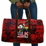 MLK Day Travel Bag Martin Luther King Jr Tribute American Flag Lettering - African Pride