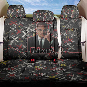Malcolm X Back Car Seat Cover Street Art Style Portrait Quote The Future Belongs to Those Who Prepare Civil Rights Tribute - African Pride