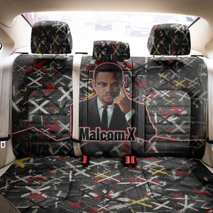 Malcolm X Back Car Seat Cover Street Art Style Portrait Quote The Future Belongs to Those Who Prepare Civil Rights Tribute - African Pride