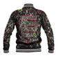 Malcolm X Baseball Jacket Street Art Style Portrait Quote The Future Belongs to Those Who Prepare Civil Rights Tribute - African Pride