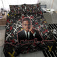 Malcolm X Bedding Set Street Art Style Portrait Quote The Future Belongs to Those Who Prepare Civil Rights Tribute - African Pride