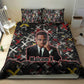 Malcolm X Bedding Set Street Art Style Portrait Quote The Future Belongs to Those Who Prepare Civil Rights Tribute - African Pride