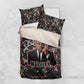 Malcolm X Bedding Set Street Art Style Portrait Quote The Future Belongs to Those Who Prepare Civil Rights Tribute - African Pride