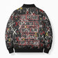 Malcolm X Bomber Puffer Jacket Street Art Style Portrait Quote The Future Belongs to Those Who Prepare Civil Rights Tribute - African Pride