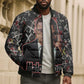 Malcolm X Bomber Puffer Jacket Street Art Style Portrait Quote The Future Belongs to Those Who Prepare Civil Rights Tribute - African Pride