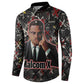 Malcolm X Button Sweatshirt Street Art Style Portrait Quote The Future Belongs to Those Who Prepare Civil Rights Tribute