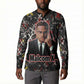 Malcolm X Button Sweatshirt Street Art Style Portrait Quote The Future Belongs to Those Who Prepare Civil Rights Tribute