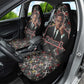 Malcolm X Car Seat Cover Street Art Style Portrait Quote The Future Belongs to Those Who Prepare Civil Rights Tribute - African Pride