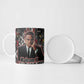 Malcolm X Ceramic Mug Street Art Style Portrait Quote The Future Belongs to Those Who Prepare Civil Rights Tribute - African Pride