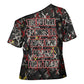 Malcolm X Cross Shoulder Shirt Street Art Style Portrait Quote The Future Belongs to Those Who Prepare Civil Rights Tribute - African Pride