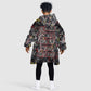 Malcolm X Kid Wearable Blanket Hoodie Street Art Style Portrait Quote The Future Belongs to Those Who Prepare Civil Rights Tribute - African Pride