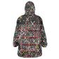 Malcolm X Kid Wearable Blanket Hoodie Street Art Style Portrait Quote The Future Belongs to Those Who Prepare Civil Rights Tribute - African Pride