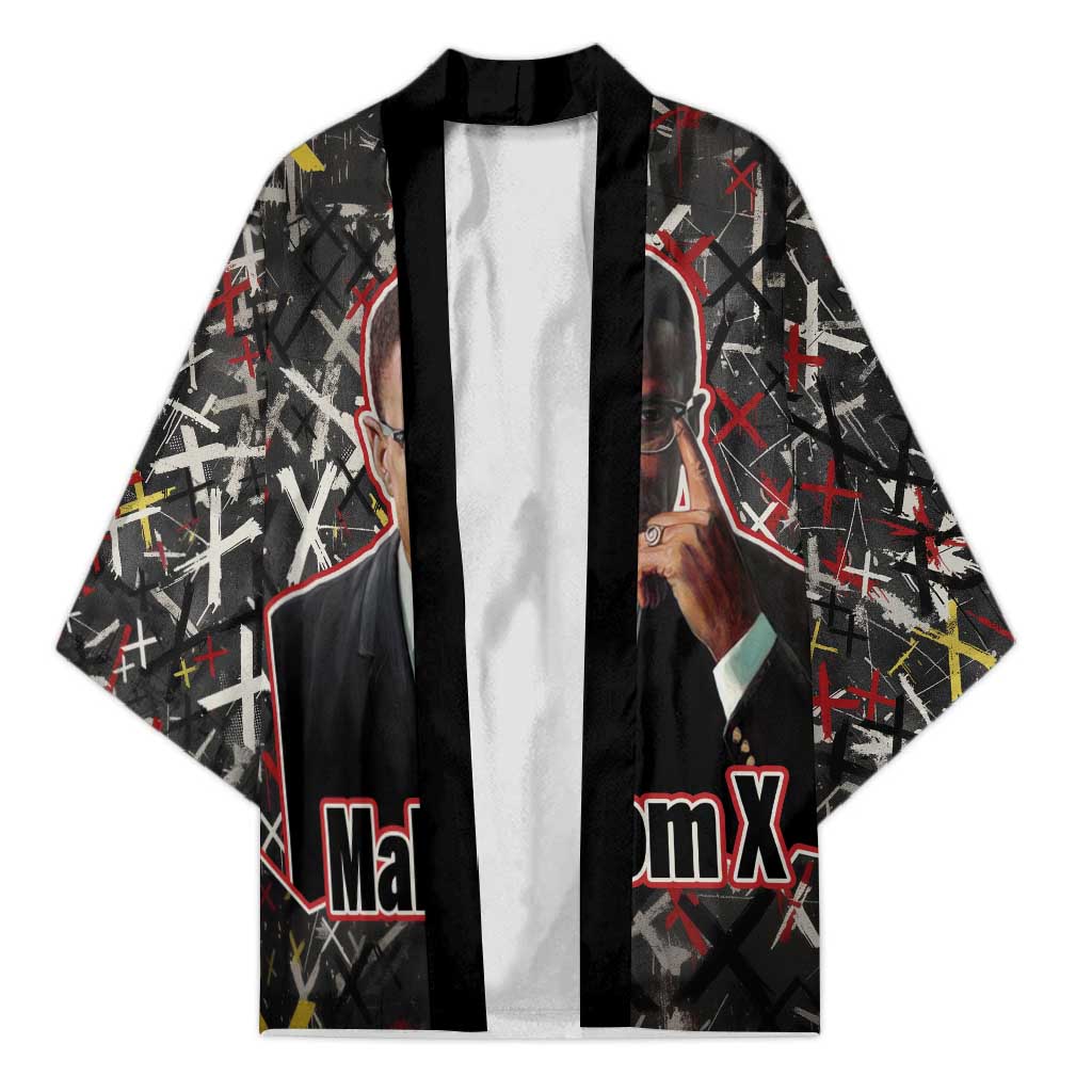 Malcolm X Kimono Street Art Style Portrait Quote The Future Belongs to Those Who Prepare Civil Rights Tribute - African Pride