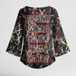 Malcolm X Kimono Sleeve Blouse Street Art Style Portrait Quote The Future Belongs to Those Who Prepare Civil Rights Tribute - African Pride