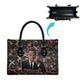 Malcolm X Leather Bag Street Art Style Portrait Quote The Future Belongs to Those Who Prepare Civil Rights Tribute - African Pride