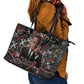 Malcolm X Leather Tote Bag Street Art Style Portrait Quote The Future Belongs to Those Who Prepare Civil Rights Tribute - African Pride