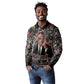 Malcolm X Long Sleeve Polo Shirt Street Art Style Portrait Quote The Future Belongs to Those Who Prepare Civil Rights Tribute - African Pride