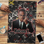 Malcolm X Puzzle Street Art Style Portrait Quote The Future Belongs to Those Who Prepare Civil Rights Tribute - African Pride