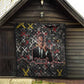 Malcolm X Quilt Street Art Style Portrait Quote The Future Belongs to Those Who Prepare Civil Rights Tribute - African Pride