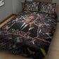 Malcolm X Quilt Bed Set Street Art Style Portrait Quote The Future Belongs to Those Who Prepare Civil Rights Tribute - African Pride
