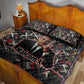Malcolm X Quilt Bed Set Street Art Style Portrait Quote The Future Belongs to Those Who Prepare Civil Rights Tribute - African Pride