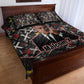 Malcolm X Quilt Bed Set Street Art Style Portrait Quote The Future Belongs to Those Who Prepare Civil Rights Tribute - African Pride