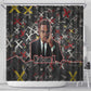 Malcolm X Shower Curtain Street Art Style Portrait Quote The Future Belongs to Those Who Prepare Civil Rights Tribute - African Pride