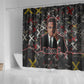 Malcolm X Shower Curtain Street Art Style Portrait Quote The Future Belongs to Those Who Prepare Civil Rights Tribute - African Pride
