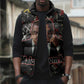 Malcolm X Sleeveless Puffer Jacket Street Art Style Portrait Quote The Future Belongs to Those Who Prepare Civil Rights Tribute - African Pride
