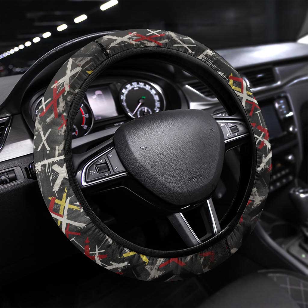 Malcolm X Steering Wheel Cover Street Art Style Portrait Quote The Future Belongs to Those Who Prepare Civil Rights Tribute - African Pride