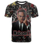Malcolm X T shirt Street Art Style Portrait Quote The Future Belongs to Those Who Prepare Civil Rights Tribute TS04