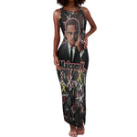 Malcolm X Tank Maxi Dress Street Art Style Portrait Quote The Future Belongs to Those Who Prepare Civil Rights Tribute - African Pride