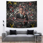 Malcolm X Tapestry Street Art Style Portrait Quote The Future Belongs to Those Who Prepare Civil Rights Tribute - African Pride