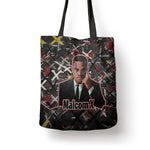 Malcolm X Tote Bag Street Art Style Portrait Quote The Future Belongs to Those Who Prepare Civil Rights Tribute - African Pride