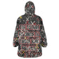 Malcolm X Wearable Blanket Hoodie Street Art Style Portrait Quote The Future Belongs to Those Who Prepare Civil Rights Tribute - African Pride
