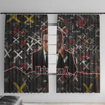 Malcolm X Window Curtain Street Art Style Portrait Quote The Future Belongs to Those Who Prepare Civil Rights Tribute - African Pride