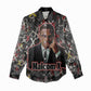 Malcolm X Women Casual Shirt Street Art Style Portrait Quote The Future Belongs to Those Who Prepare Civil Rights Tribute - African Pride