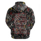 Malcolm X Zip Hoodie Street Art Style Portrait Quote The Future Belongs to Those Who Prepare Civil Rights Tribute - African Pride