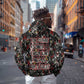 Malcolm X Zip Hoodie Street Art Style Portrait Quote The Future Belongs to Those Who Prepare Civil Rights Tribute - African Pride