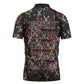 Malcolm X Zipper Polo Shirt Street Art Style Portrait Quote The Future Belongs to Those Who Prepare Civil Rights Tribute - African Pride
