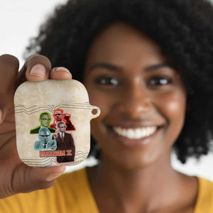 Malcolm X AirPods Case Pop Art Portrait Collage Civil Rights Activist Retro Style Design - African Pride