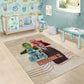 Malcolm X Area Rug Pop Art Portrait Collage Civil Rights Activist Retro Style Design - African Pride