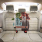 Malcolm X Back Car Seat Cover Pop Art Portrait Collage Civil Rights Activist Retro Style Design - African Pride