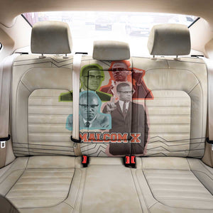 Malcolm X Back Car Seat Cover Pop Art Portrait Collage Civil Rights Activist Retro Style Design - African Pride