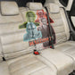 Malcolm X Back Car Seat Cover Pop Art Portrait Collage Civil Rights Activist Retro Style Design - African Pride