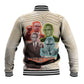 Malcolm X Baseball Jacket Pop Art Portrait Collage Civil Rights Activist Retro Style Design - African Pride