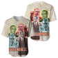 Malcolm X Baseball Jersey Pop Art Portrait Collage Civil Rights Activist Retro Style Design TS04