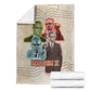Malcolm X Blanket Pop Art Portrait Collage Civil Rights Activist Retro Style Design - African Pride