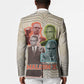 Malcolm X Blazer Pop Art Portrait Collage Civil Rights Activist Retro Style Design - African Pride